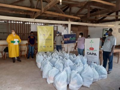 Famílias do kilombo Jacinta Souza recebem nova entrega de cestas básicas