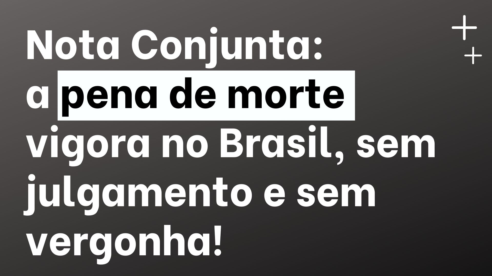 JULGAR, HORIZONTES DA ESPERANÇA – PARA