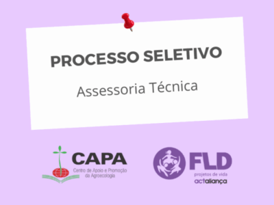 Programa CAPA abre processo seletivo de Assessoria Técnica para atuação na região de Santa Cruz do Sul (RS)