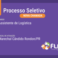 Processo seletivo para Assistente de Logística em Rondon