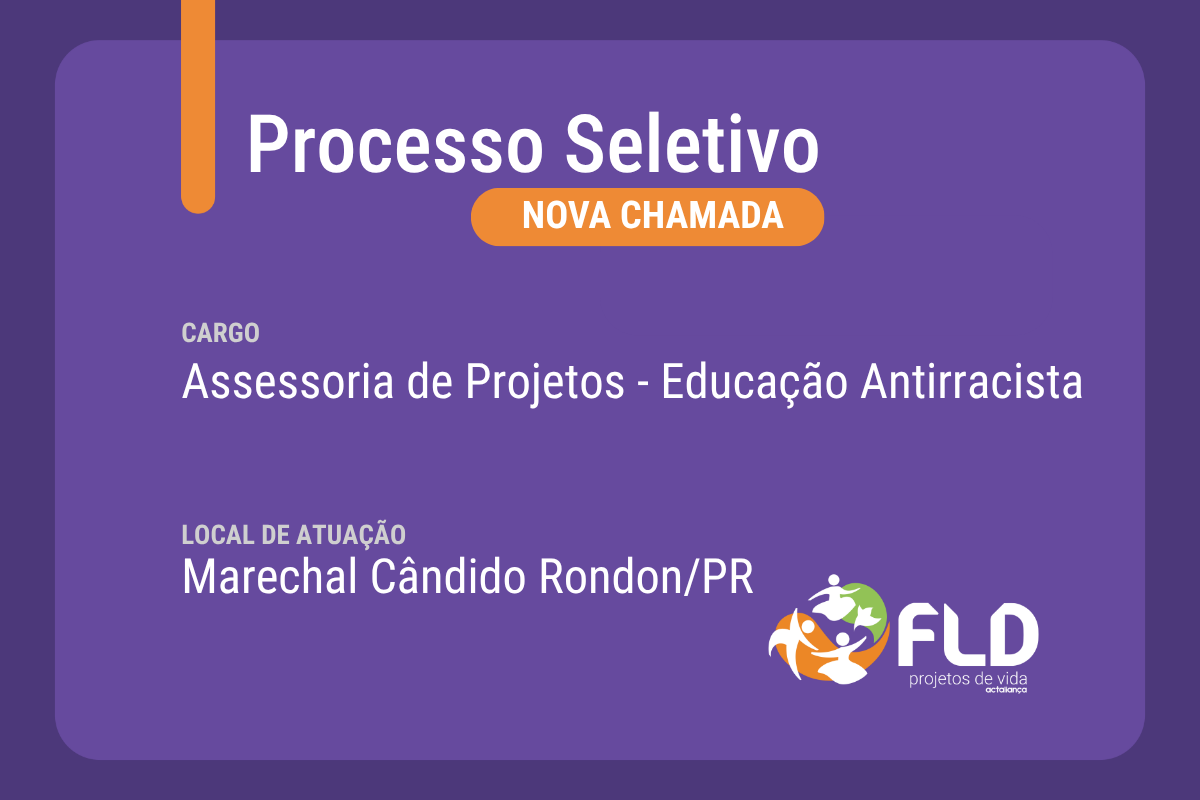 Processo Seletivo para Educação Antirracista