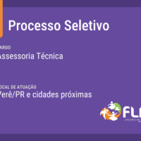Processo seletivo para Assessoria Técnica em Verê